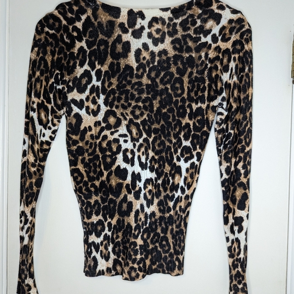 "Striking" - Cheetah Animal Print Cardigan XS - Picture 2 of 2